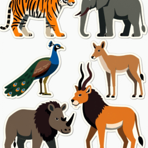 Animals & Wildlife - Sticker Sheet v50